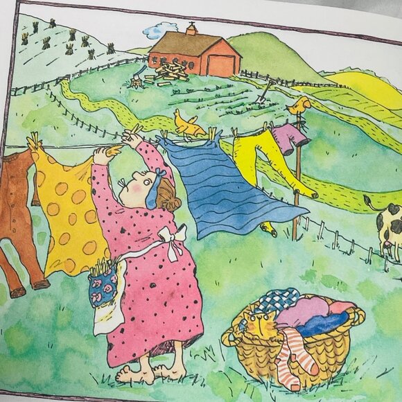 "Theres A Hole In The Bucket" Book & Cassette Set By Nadine Bernard Westcott - Picture 11 of 14